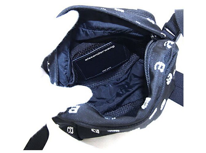 Borsa a tracolla Alexander Wang in tela di nylon nera Nero - vista 3