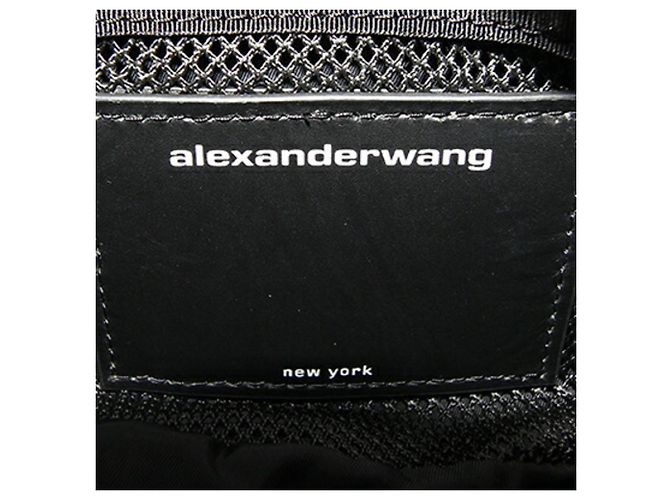 Borsa a tracolla Alexander Wang in tela di nylon nera Nero - vista 4