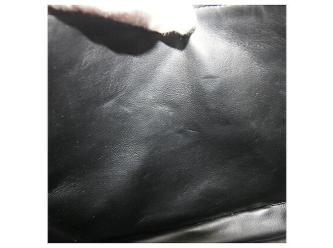 Bally Vintage Lederhandtasche Schwarz Rot - Ansicht 10