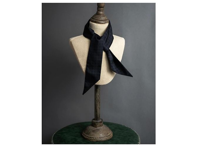 Autre Marque Dior Schal Schwarz Hahnentritt-Muster - Ansicht 2