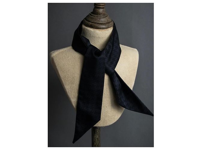 Autre Marque Dior Schal Schwarz Hahnentritt-Muster - Ansicht 5