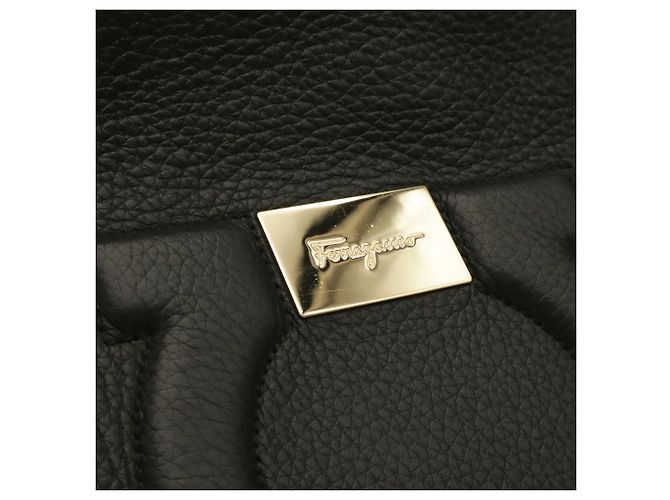 Borsa Tote Salvatore Ferragamo Gancini Nero - vista 5