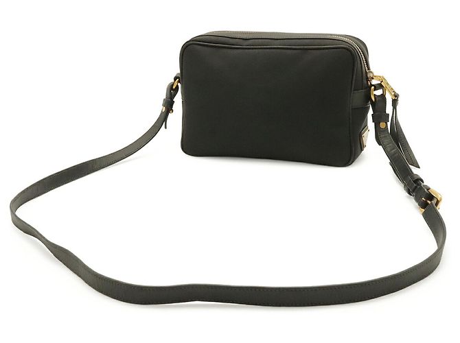 Bolso de hombro Prada de cinta jacquard Negro - vista 3