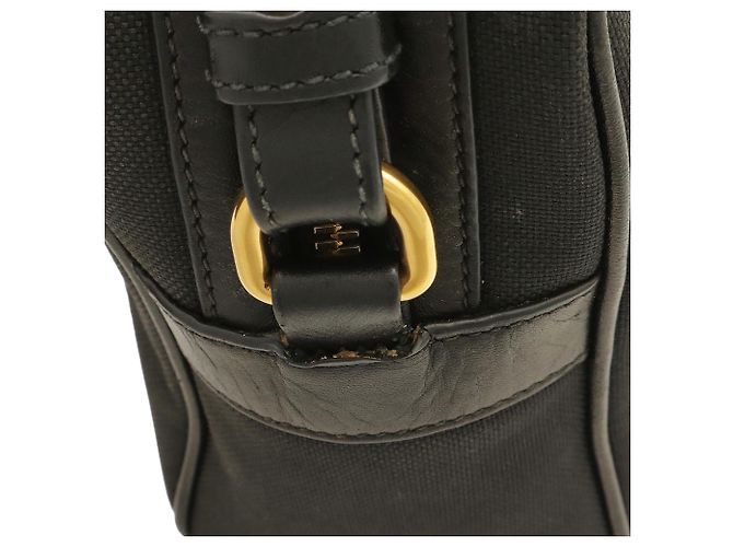 Bolso de hombro Prada de cinta jacquard Negro - vista 6
