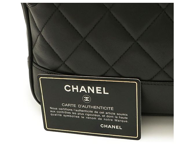 Borsa Tote CHANEL Matelassé Coco Ball Chain Nero - vista 10