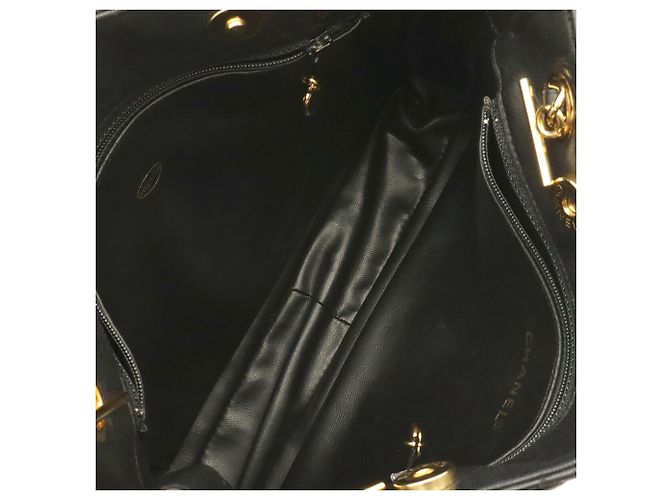 Borsa Tote CHANEL Matelassé Coco Ball Chain Nero - vista 7