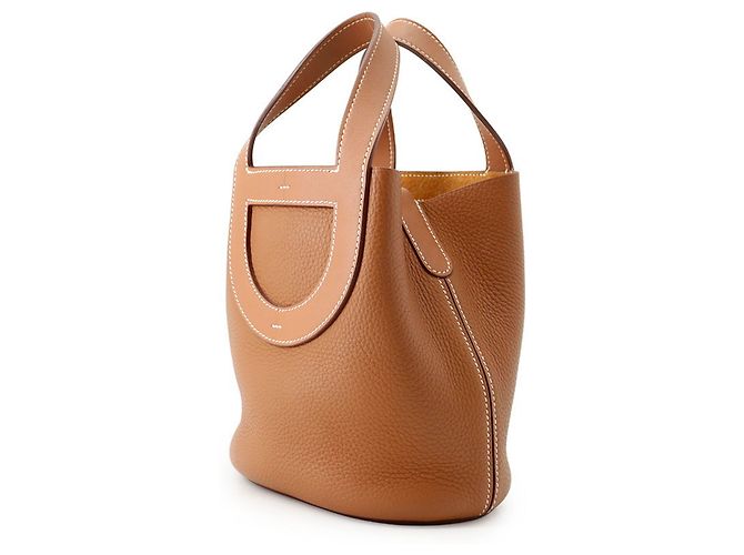 Hermès Saco Tote Hermes Kara In the Loop Dourado - vista 2