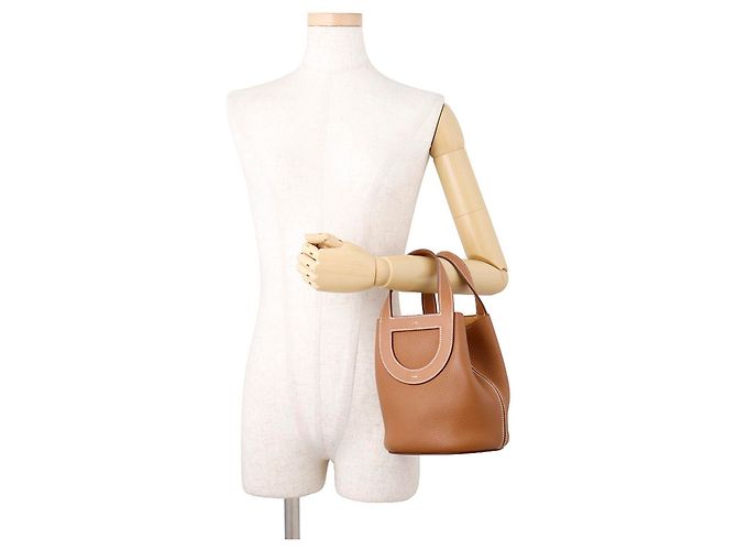 Hermès Saco Tote Hermes Kara In the Loop Dourado - vista 4