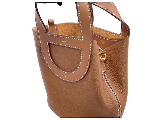 Hermès Saco Tote Hermes Kara In the Loop Dourado - vista 6