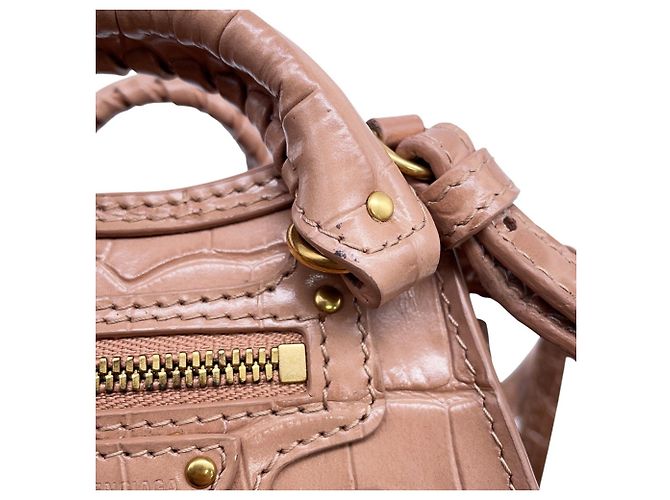 Everyday Borsa a tracolla Balenciaga Neo Classic Supernano Beige - vista 11