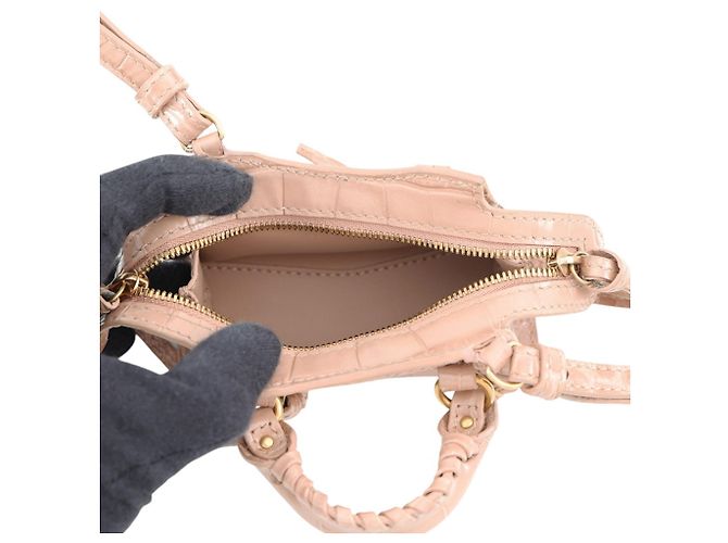 Everyday Borsa a tracolla Balenciaga Neo Classic Supernano Beige - vista 5