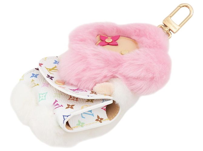 Vivienne Amuleto de bolso Louis Vuitton Monogram Multicolore Rosa - vista 2