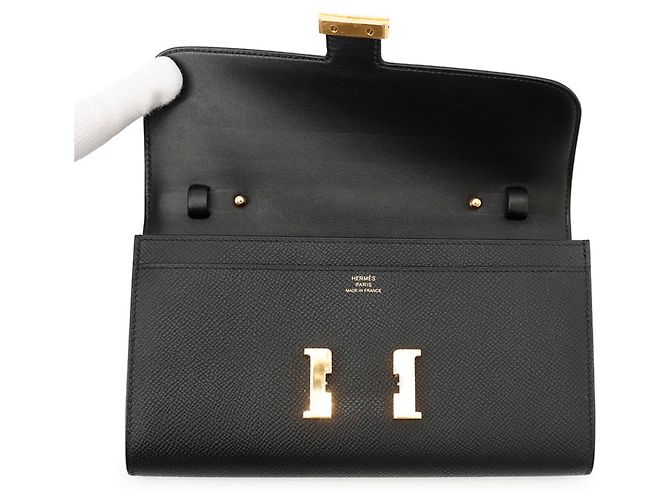 Hermès Cartera larga Hermes Constance To Go Negro - vista 4