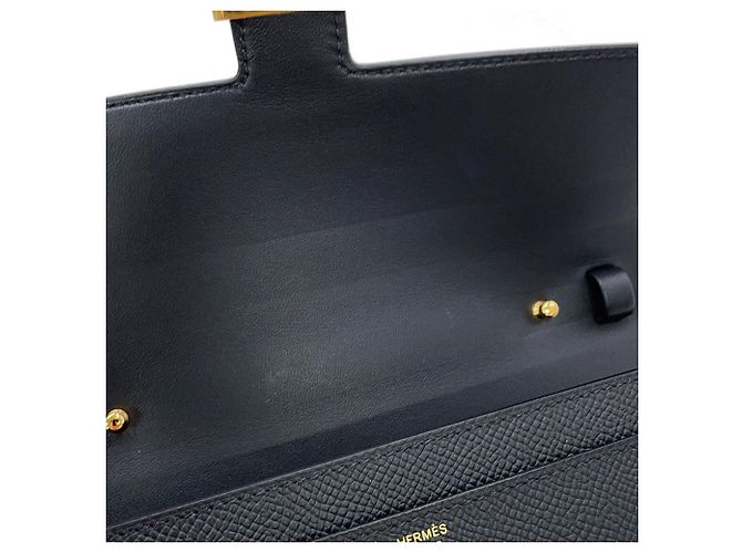 Hermès Cartera larga Hermes Constance To Go Negro - vista 6