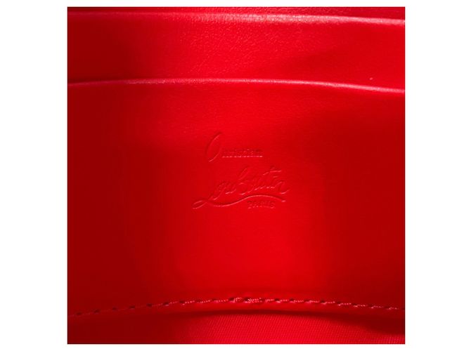 Borsa a tracolla in tela Christian Louboutin Marrone - vista 16