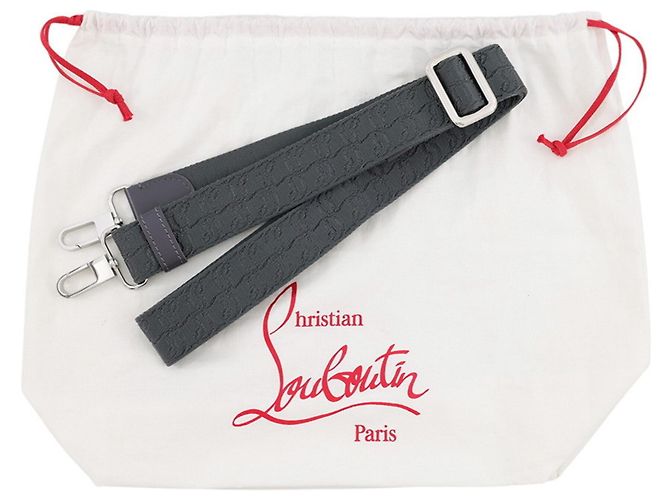Borsa a tracolla in tela Christian Louboutin Marrone - vista 18