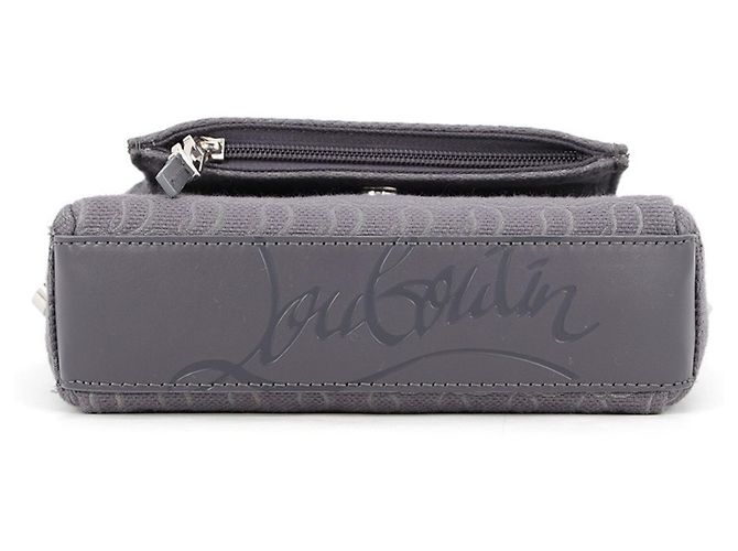 Borsa a tracolla in tela Christian Louboutin Marrone - vista 3