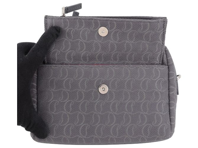 Borsa a tracolla in tela Christian Louboutin Marrone - vista 5