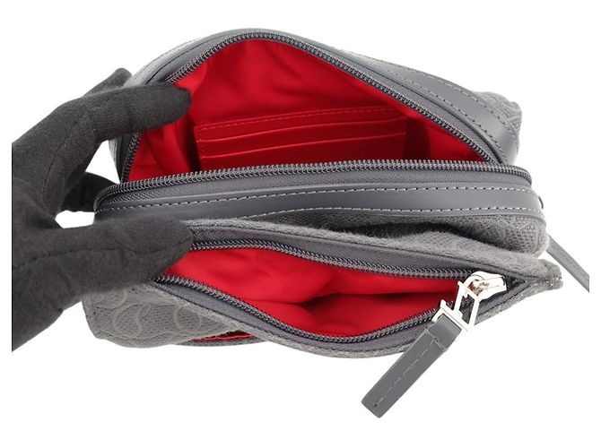 Borsa a tracolla in tela Christian Louboutin Marrone - vista 6