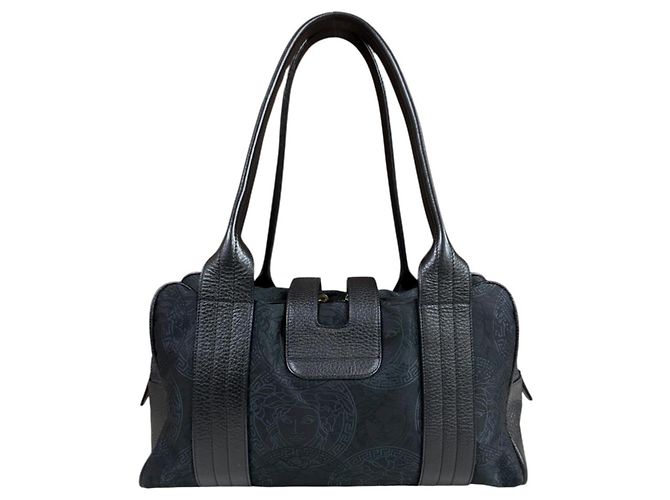 Bolso de lona negro Versace - vista 3
