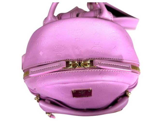 MCM Visetos Brown and Pink Rucksack Braun - Ansicht 12