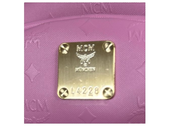 MCM Visetos Brown and Pink Rucksack Braun - Ansicht 17