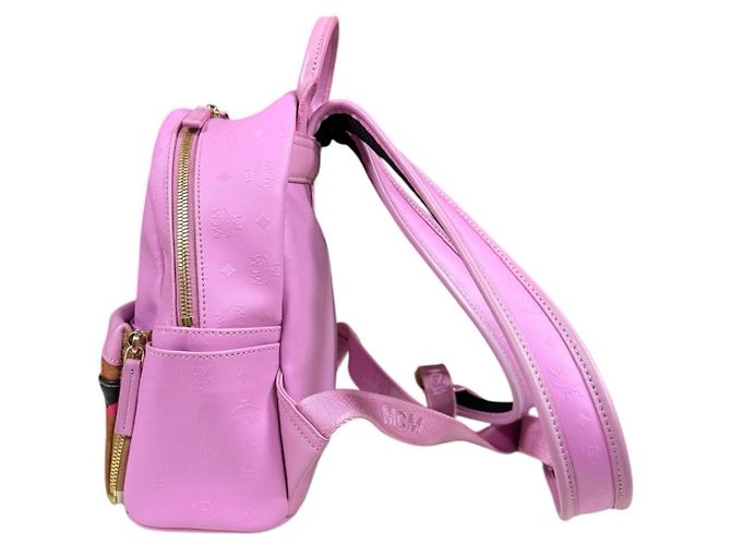 MCM Visetos Brown and Pink Rucksack Braun - Ansicht 6