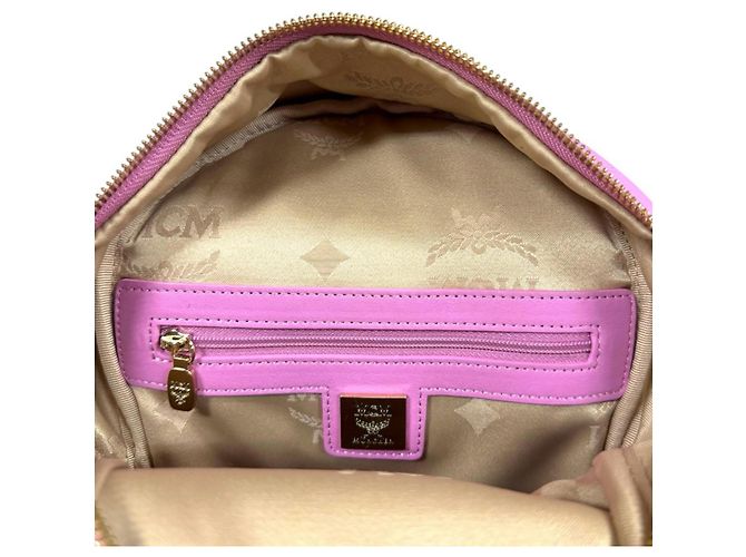 MCM Visetos Brown and Pink Rucksack Braun - Ansicht 9