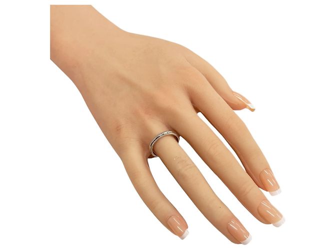 Autre Marque Tiffany & Co. Milgrain Ring aus Platin Silber - Ansicht 2