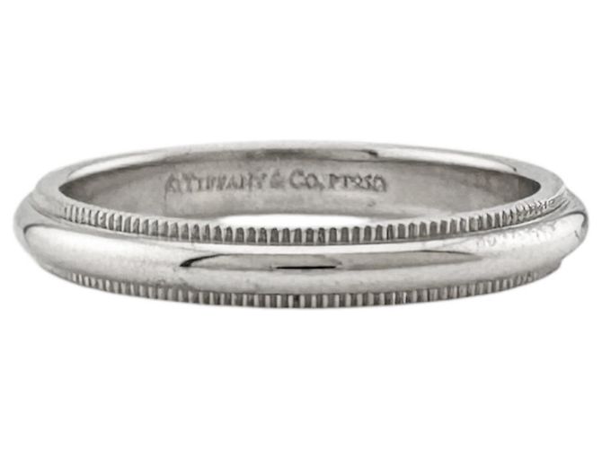 Autre Marque Tiffany & Co. Milgrain Ring aus Platin Silber - Ansicht 3
