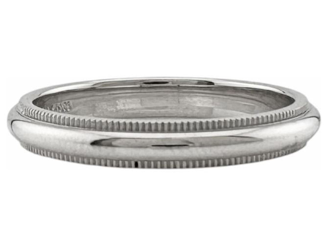 Autre Marque Tiffany & Co. Milgrain Ring aus Platin Silber - Ansicht 6