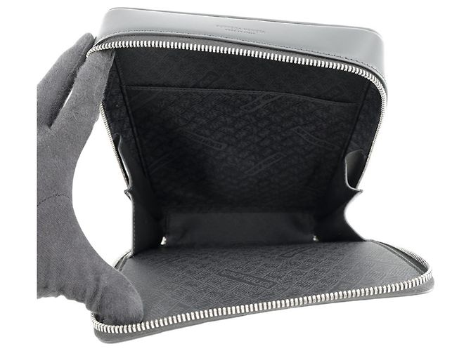 Borsa a tracolla Bottega Veneta Intrecciato Nero - vista 5