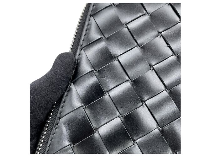 Borsa a tracolla Bottega Veneta Intrecciato Nero - vista 7