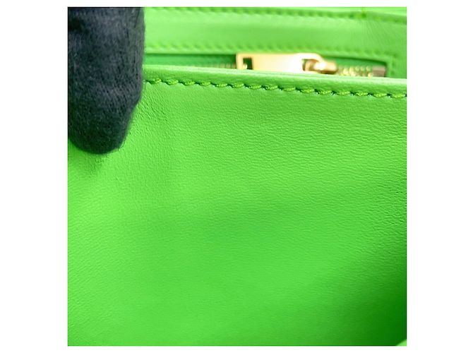 Triomphe Céline Borsa a tracolla Celine in pelle verde chiaro - vista 10
