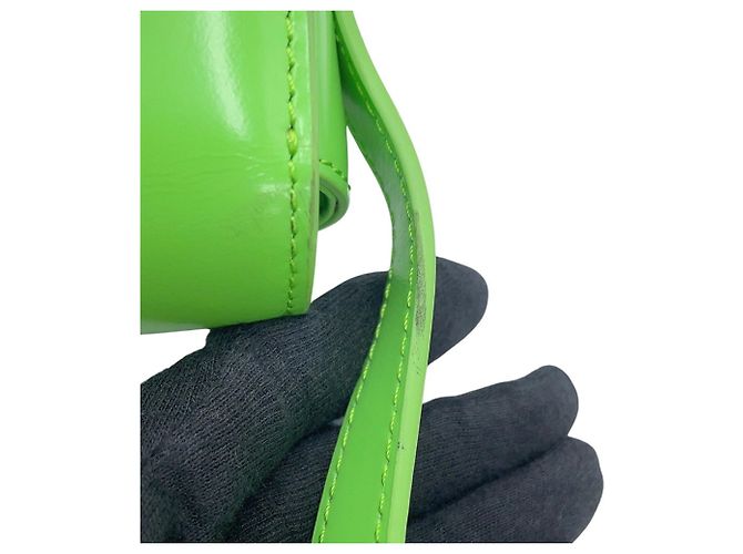 Triomphe Céline Borsa a tracolla Celine in pelle verde chiaro - vista 13