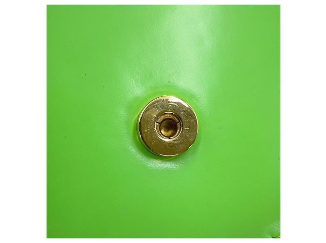 Triomphe Céline Borsa a tracolla Celine in pelle verde chiaro - vista 14