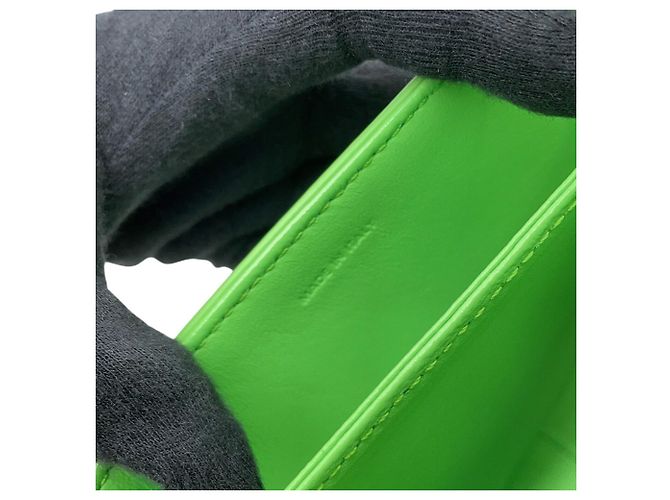 Triomphe Céline Borsa a tracolla Celine in pelle verde chiaro - vista 16