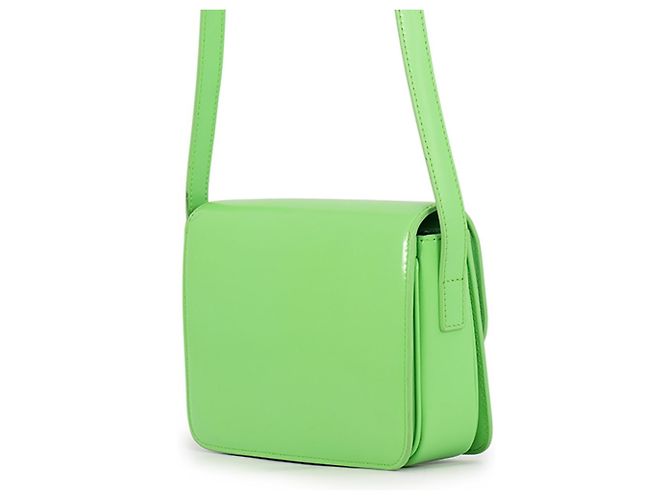 Triomphe Céline Borsa a tracolla Celine in pelle verde chiaro - vista 2