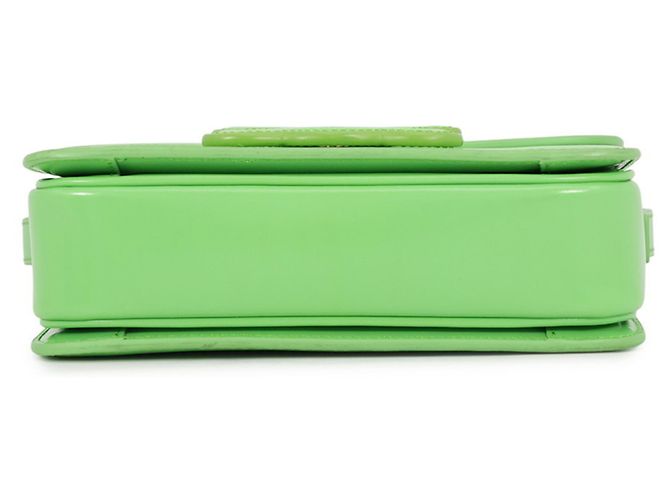 Triomphe Céline Borsa a tracolla Celine in pelle verde chiaro - vista 3