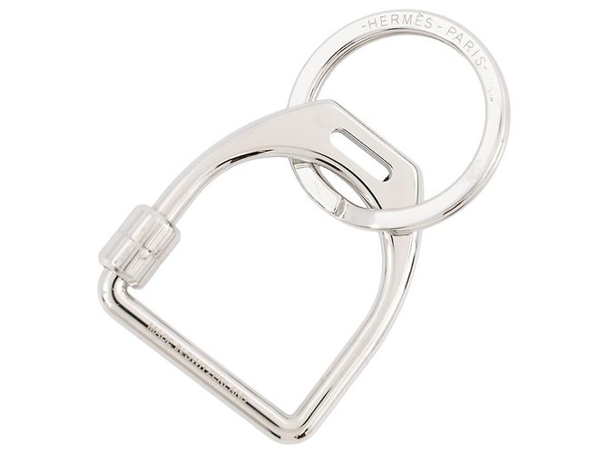 Hermès Hermes Charm Etrier Schlüsselanhänger Silber - Ansicht 3