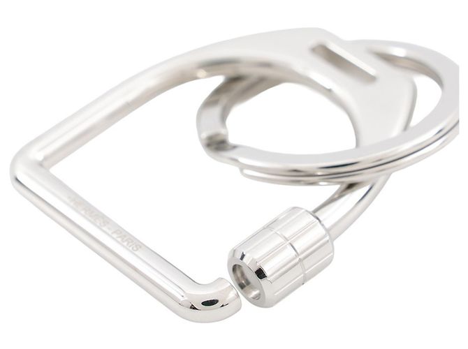 Hermès Hermes Charm Etrier Schlüsselanhänger Silber - Ansicht 4