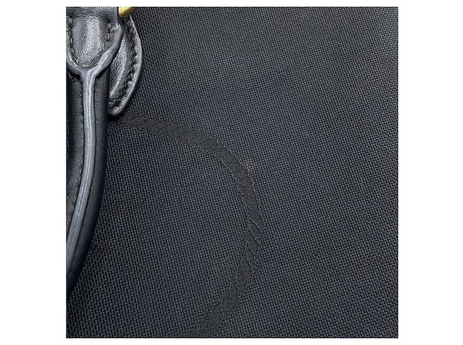 Bolsa de mão Prada preta em couro e tela jacquard Preto - vista 12