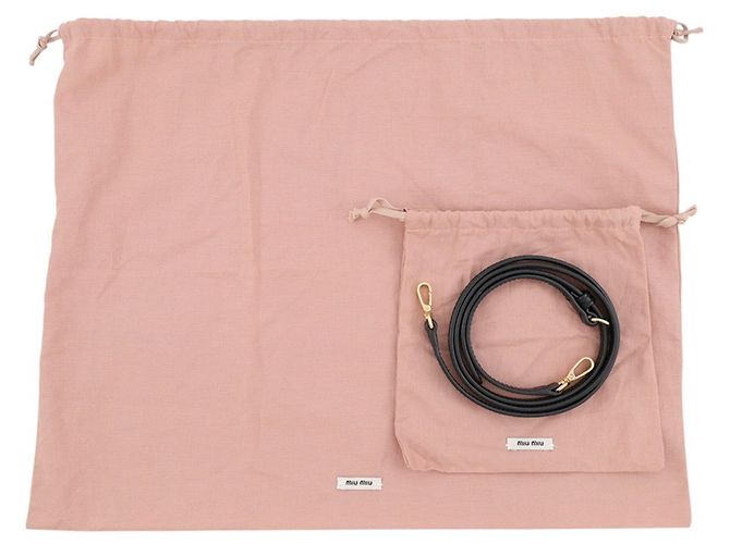 Borsa a mano Miu Miu Ivy Mini in tessuto e pelle Nero Multicolore Verde - vista 14