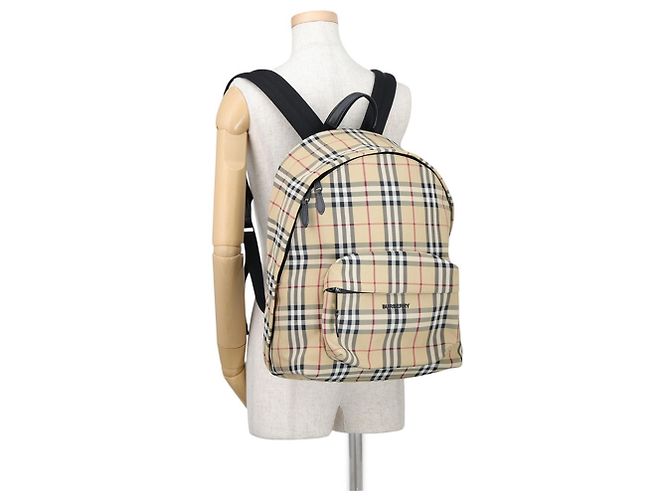 Burberry Canvas Backpack Beige - view 4