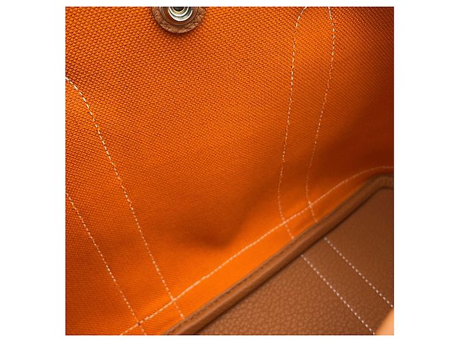 Hermès Saco Tote Hermes Garden TPM Dourado - vista 10