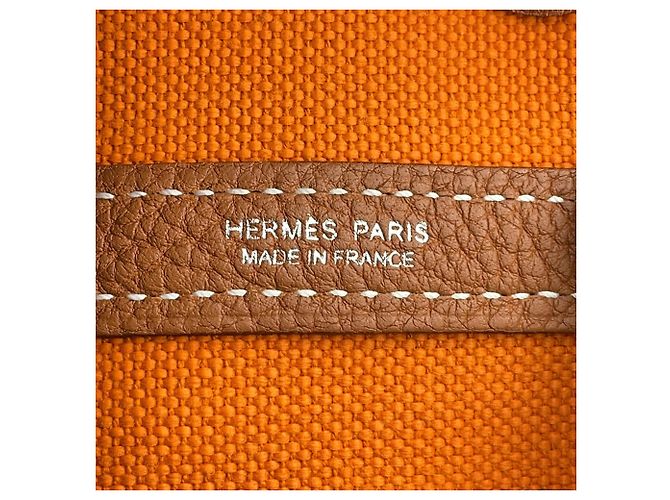 Hermès Saco Tote Hermes Garden TPM Dourado - vista 16