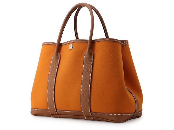 Hermès Saco Tote Hermes Garden TPM Dourado - vista 2