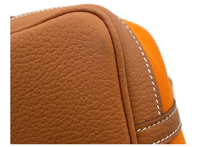 Hermès Saco Tote Hermes Garden TPM Dourado - vista 7
