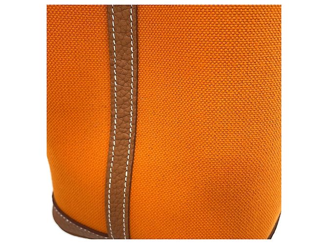Hermès Saco Tote Hermes Garden TPM Dourado - vista 9