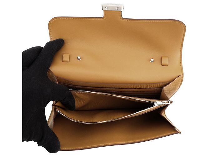 Hermès Portafoglio lungo Hermes Constance To Go Marrone - vista 5